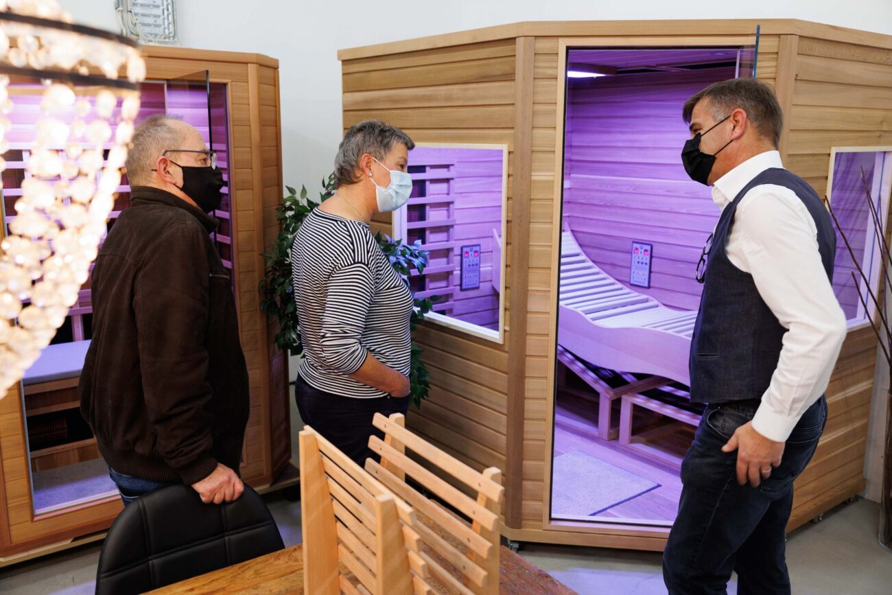 Auch unsere Liegekabine, die wir dieses Jahr wie alle Massanfertigungen in Handarbeit selber produziert hatten, fand regen Anklang.