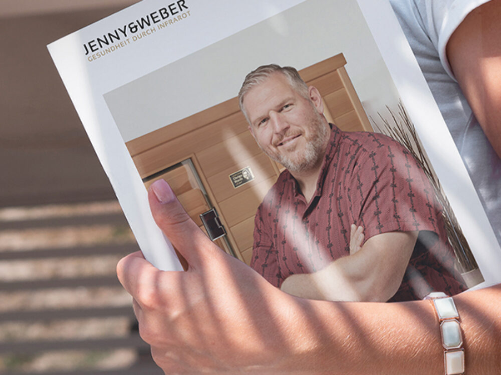 Neuer Katalog und neue Preisliste zu den «Jenny & Weber»-Infrarotkabinen, inkl. Zubehör