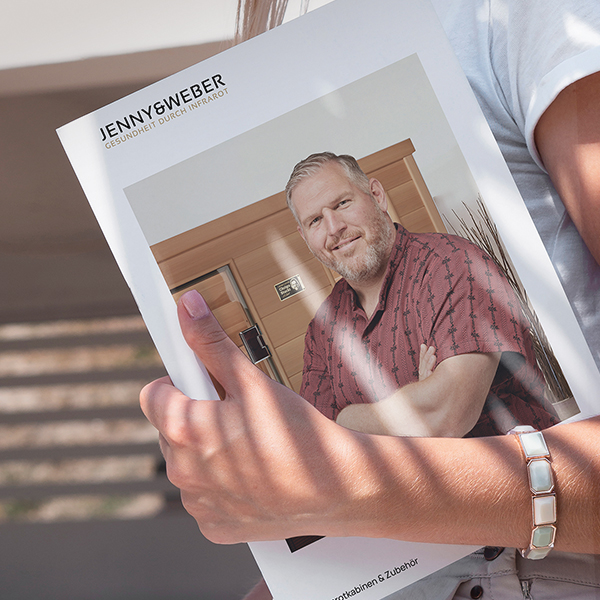 Neuer Katalog und neue Preisliste zu den «Jenny & Weber»-Infrarotkabinen, inkl. Zubehör